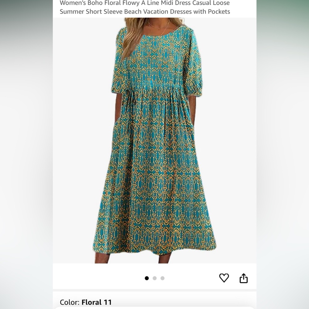 Flowy midi dress